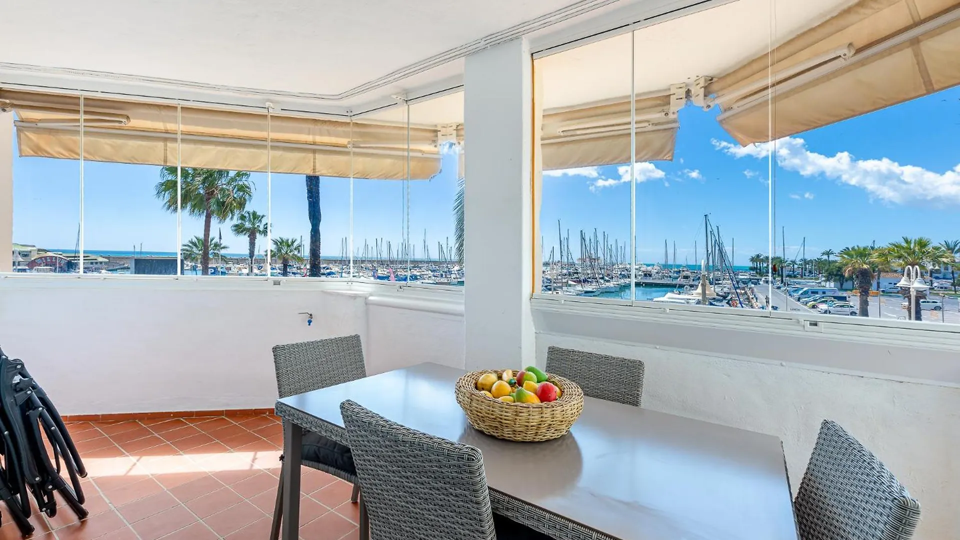 Holiday Rental Apartment Located In Puerto Marina With Sea Views, First Line Of Beach. Benalmádena