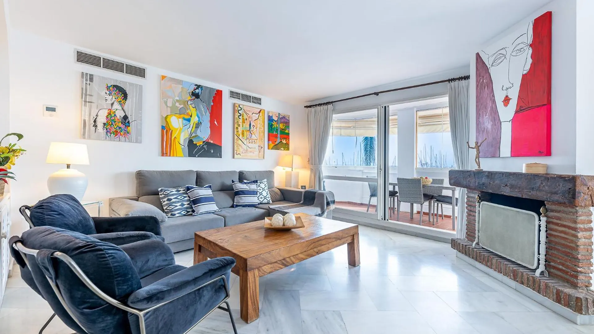 Holiday Rental Apartment Located In Puerto Marina With Sea Views, First Line Of Beach. Benalmadena