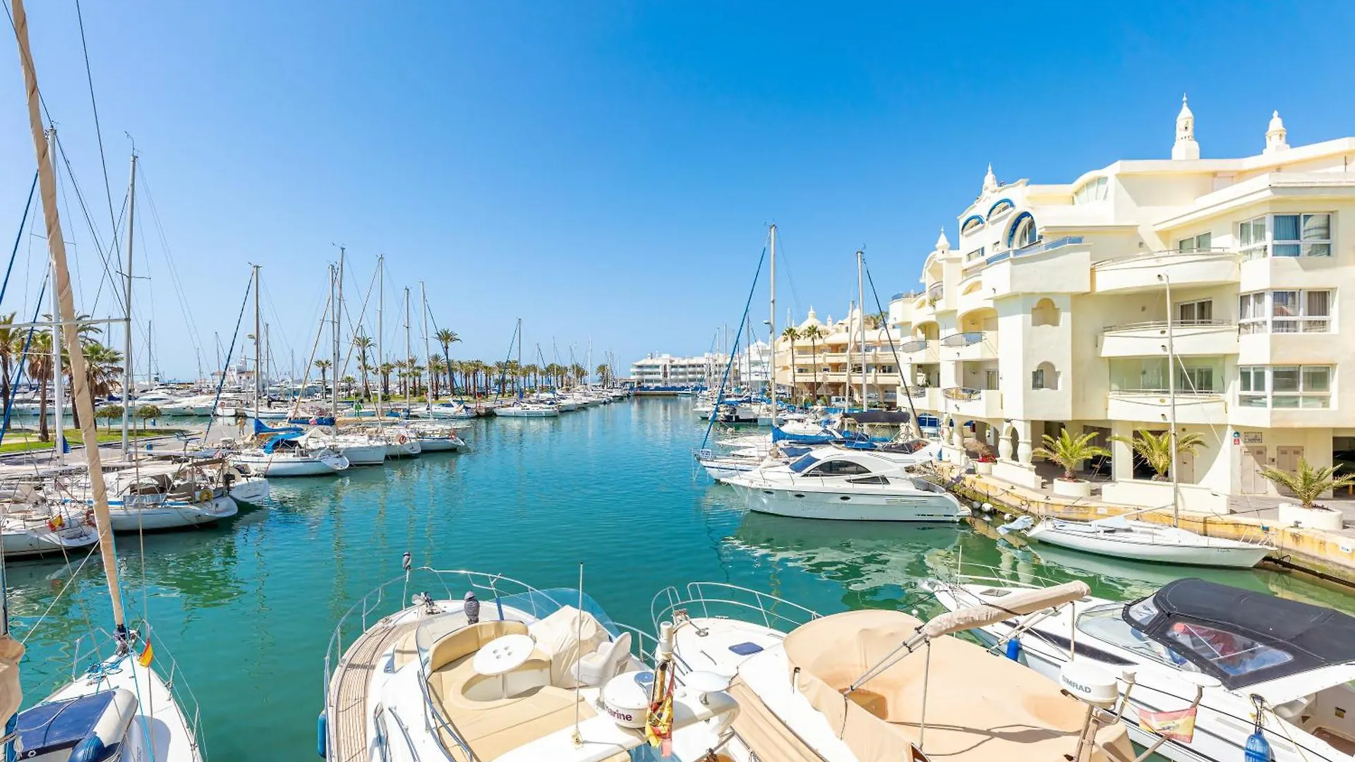 Holiday Rental Apartment Located In Puerto Marina With Sea Views, First Line Of Beach. Benalmádena